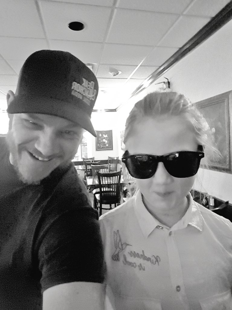 Sorry for the horrendous shot, but thanks to <a href="/peakandanchor/">Peak & Anchor</a> and <a href="/thebeccaswanson/">becca swanson</a> for all the cool swag today! Daughter fell in love with the glasses... so guess who's going back to safety glasses for sunnies? Haha. Hat fits awesome and looks cool as shit! (Wtf is my face doing?)