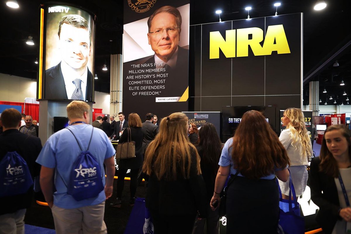 Newsweek's tweet photo. NRA admits accepting money from 23 Russia-Linked donors https://t.co/BlSiQYAiL2 https://t.co/3sByATzcps