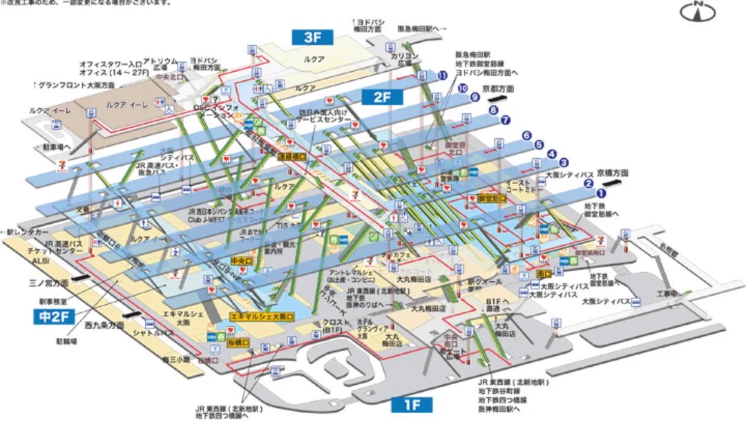 見事攻略なるか！？梅田ダンジョンで目的地にたどり着く着くのは至難の技www