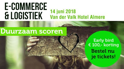 Vind uit hoe je duurzaam kunt scoren tijdens het E-commerce &amp; Logistiek Event op 14 juni! Bestel nu nog je tickets met Early Bird korting.