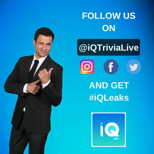 Want to get answers for today's show? Watch out for #iQLeaks. Follow us on Facebook, Twitter, Instagram.