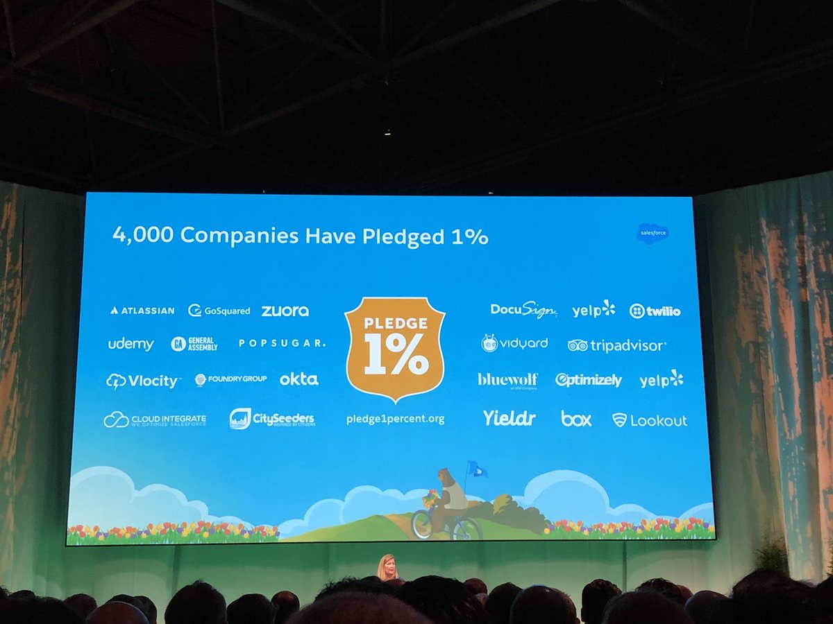 Great initiative 1% giving back to Community  #SalesforceTour