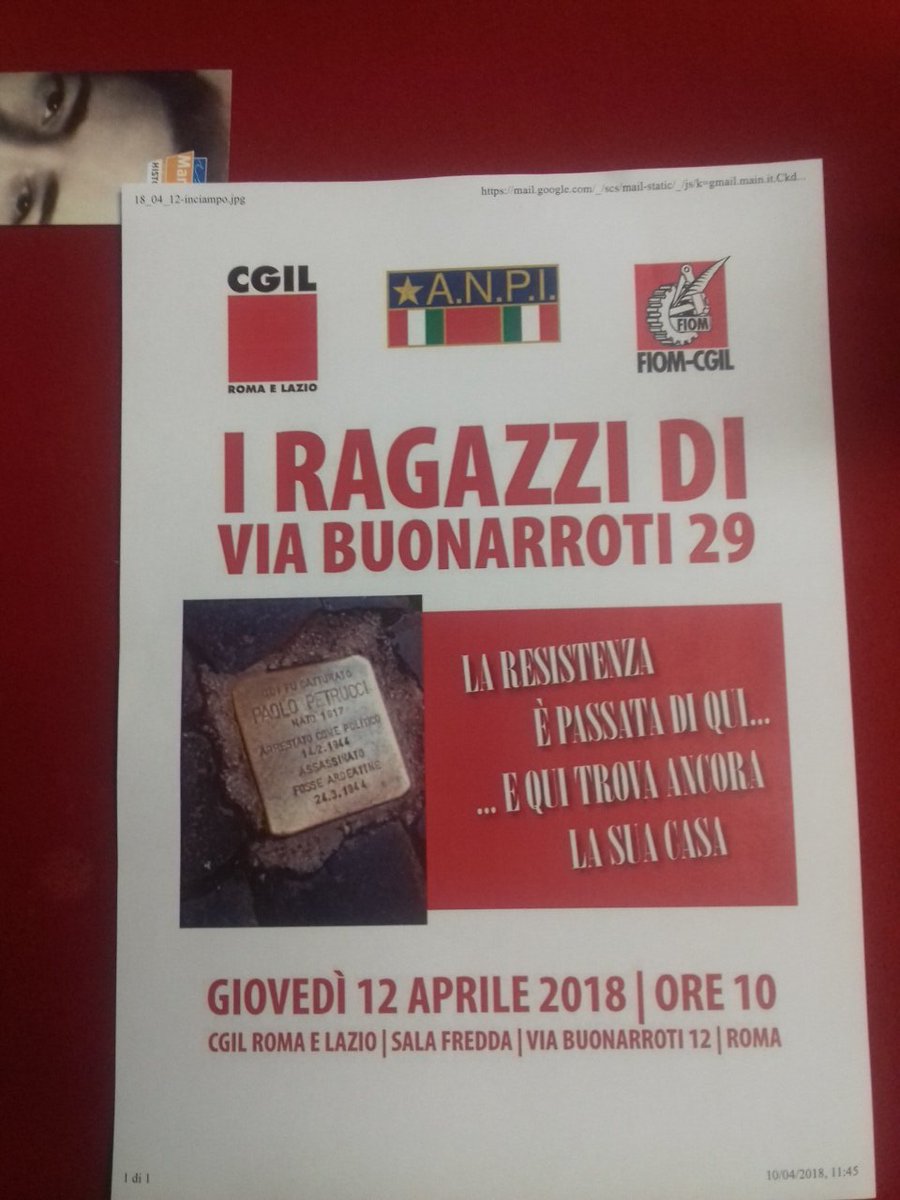 m_azzola's tweet photo. La lotta di liberazione e i valori della resistenza hanno portato alla costituzione. #VeraMichelinSalom ha nascosto a via Buonarroti 29 un partigiano che poi fu incarcerato e ucciso. Ritroviamo quei valori per confermare che l'Italia è #AntiFascista #25aprile https://t.co/nS5P3vQT7H