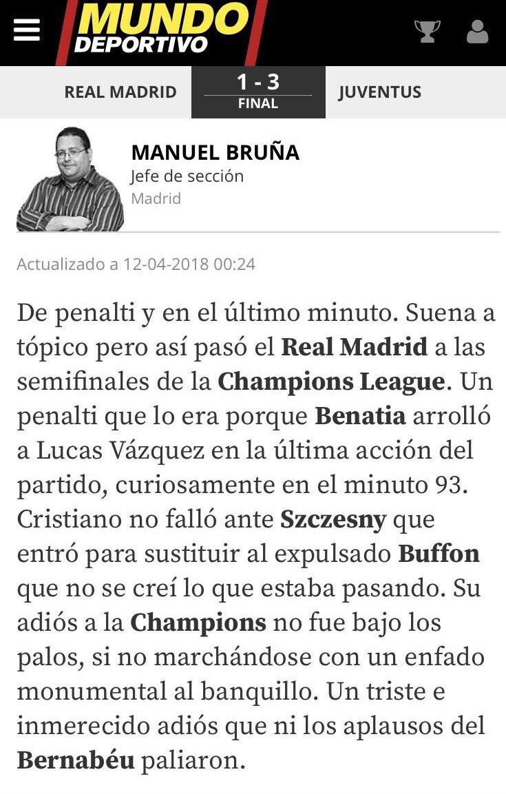 PeriodiFAILS's tweet image. En @mundodeportivo no importa la opinión del cronista importa que los Barcelonistas se vayan satisfechos con la crónica diferencia en 1h y 20 min (vía @VozMadridista)