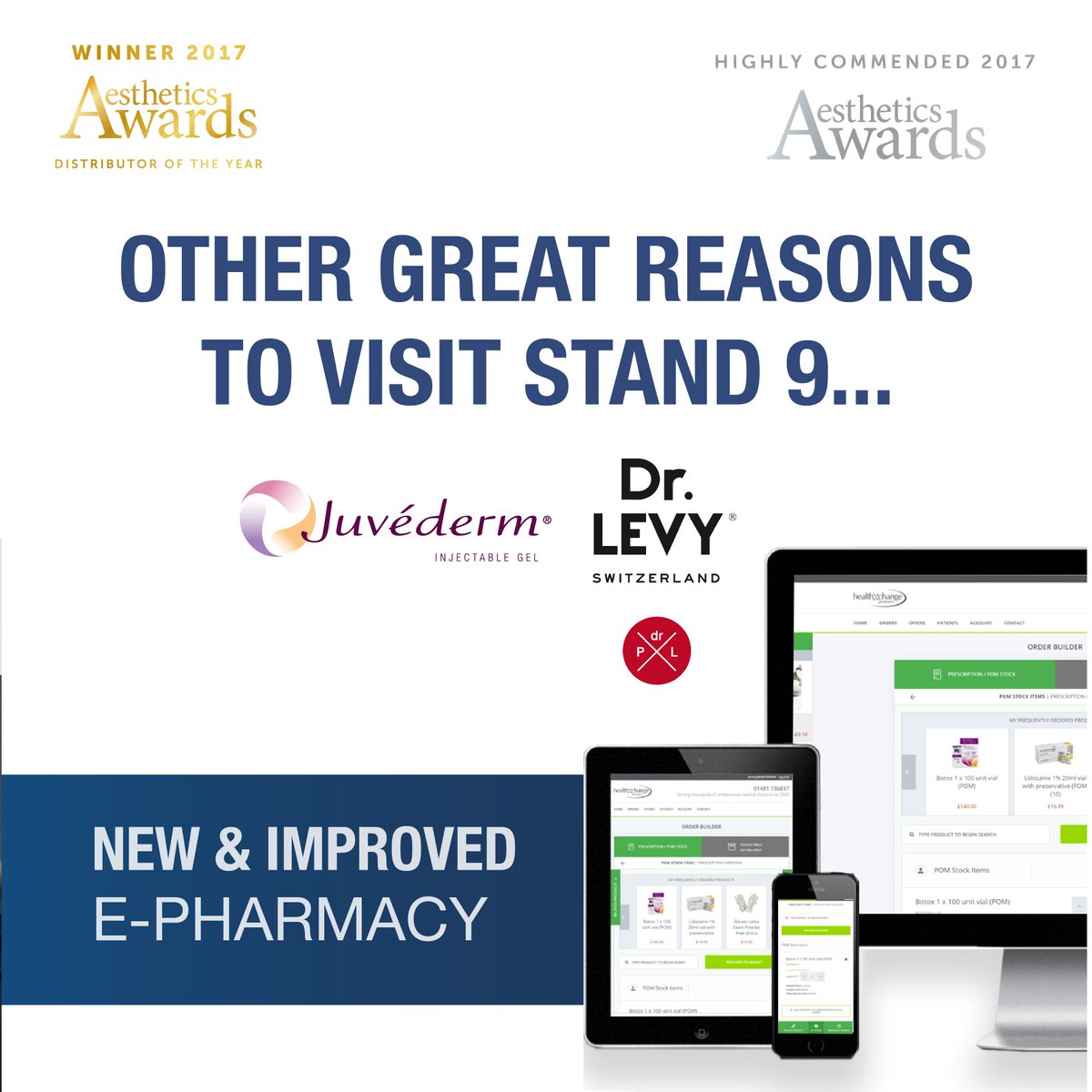 Visit us on stand 9 at this years ACE Conference to discover great offers on all your favourite brands! <a href="/aestheticsgroup/">Aesthetics</a> <a href="/ObagiUK/">Obagi UK & Ireland</a> @Allergan <a href="/EnvyFacial/">Envy Facial</a> <a href="/Ultracel_UK/">ULTRAcel</a>  <a href="/LIPOcelUK/">LIPOcel</a>  <a href="/INTRAcelUK/">INTRAcel</a>