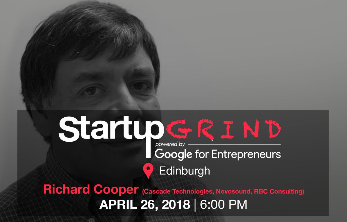 ESS_Startup's tweet photo. This month, @StartupGrindSCO hosts @Richardbcooper, founder of Cascade Technologies &amp; CEO designate of @novosounduk. An an expert in value creation with 20 years operational experience followed by 20 years in company start-ups. Grab a ticket here: https://t.co/264hibBHWD https://t.co/zwPG0LXYmZ