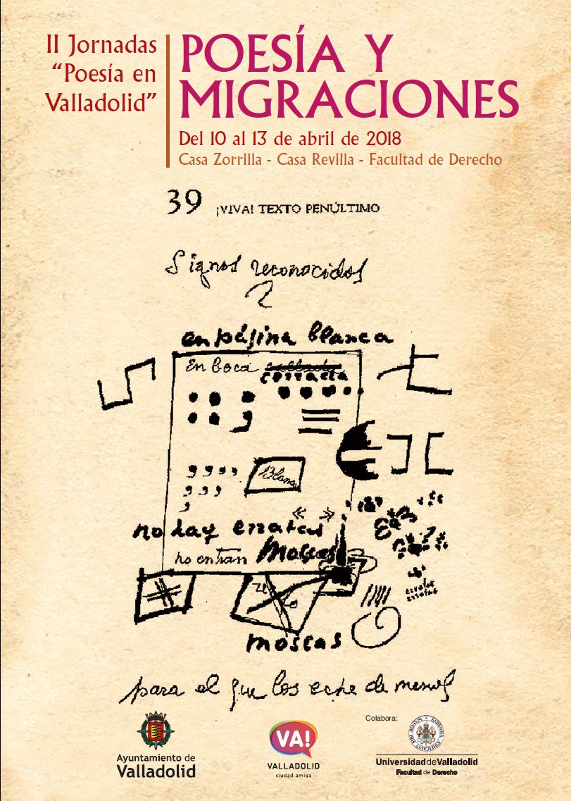 CasaZorrilla's tweet image. 🔈 Continúan las II Jornadas ‘Poesía en Valladolid’. A las 19.30h, Rafael Flores, Ioana Gruia y Juan Riochí Siafá leerán sus poemas en #CasaRevilla. El turno de Luis del Álamo, Luis Enrique Valdés Duarte y Rosa María Martín llegará a las 22h en nuestra sala Narciso Alonso Cortés