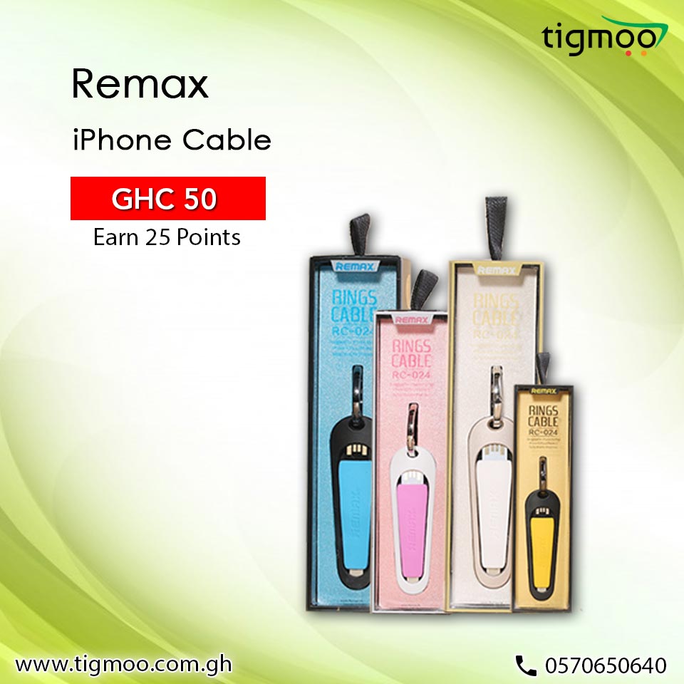 tigmooghana's tweet image. Order Online for #Remax #iphonecable &amp;amp; #microcable at the price of Ghc 50 only:
 to buy online click here iPhone Cable bit.ly/2HjRbPu
#MicroCable bit.ly/2HdyH33