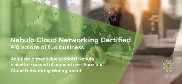 ZyXELItalia's tweet photo. Acquista almeno 2 prodotti #Nebula a tua scelta tra Access Point, Switch e Firewall. Potrai accedere #GRATUITAMENTE al corso ZCNE Primo livello Cloud Networking Certified del 19 aprile. Scopri di più su https://t.co/QGGB1dTiJN https://t.co/T1YlhpV6Rr