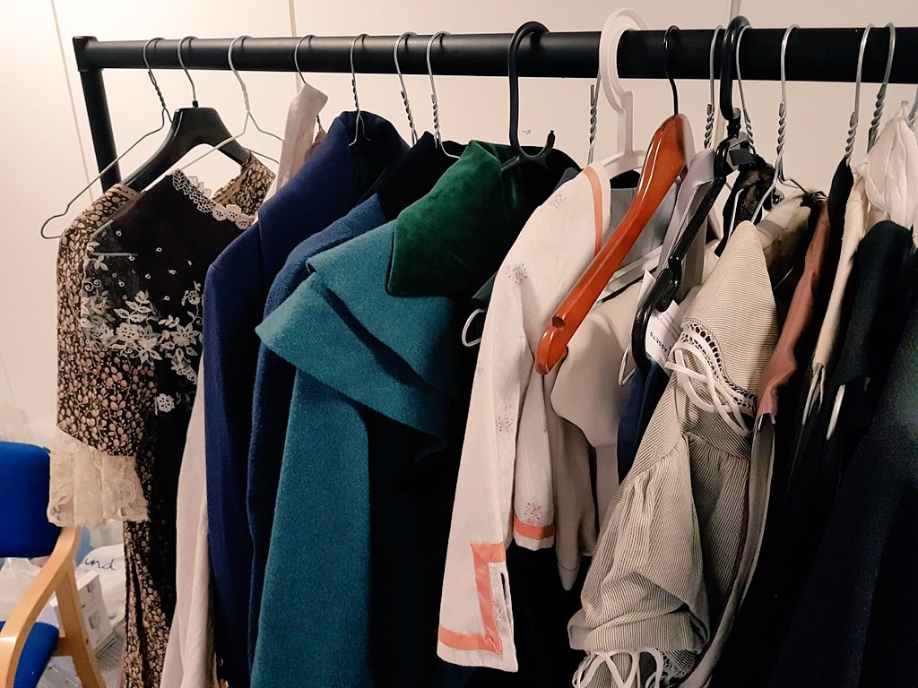 Costume rail number 1! Only 5 days until #persuasiontheplay opens <a href="/PlaygroundW10/">The Playground Theatre</a> #JaneAusten <a href="/AustenQuotes/">Jane Austen</a> <a href="/StageTalkUK/">Stage-Talk</a> <a href="/JaneAustenBath/">Jane Austen Centre</a> <a href="/TheStage/">The Stage</a> <a href="/Wordsworthians/">The Romanticism blog</a> <a href="/JAusten200/">Jane Austen 200</a> @AustenBookClub <a href="/WhatsOnStage/">WhatsOnStage</a> <a href="/TheatreDotLDN/">TheatreDotLondon</a>  #theatre #persuasion