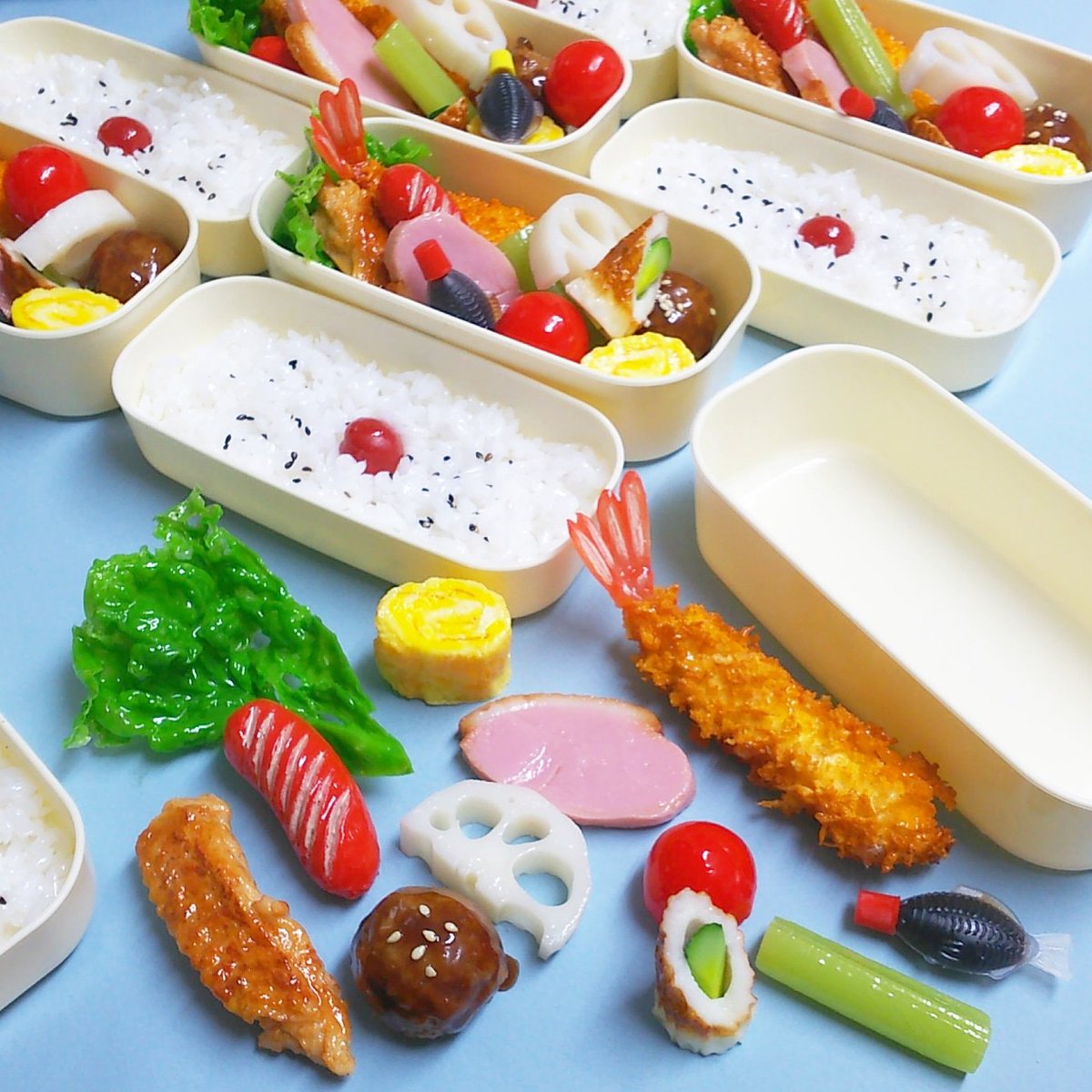 おままごとにも使える2段弁当🍱 #食品サンプル