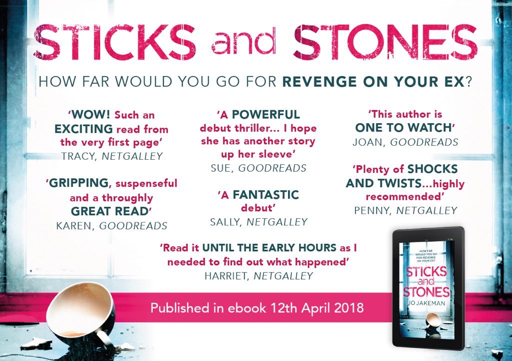 Quibellp's tweet photo. Available NOW #ebook #SticksAndStones #JoJakeman #book #booklover #tbr #fiction #bookstagram .,@HarvillSecker Great Books for 2018 https://t.co/SZBA1gHxN0