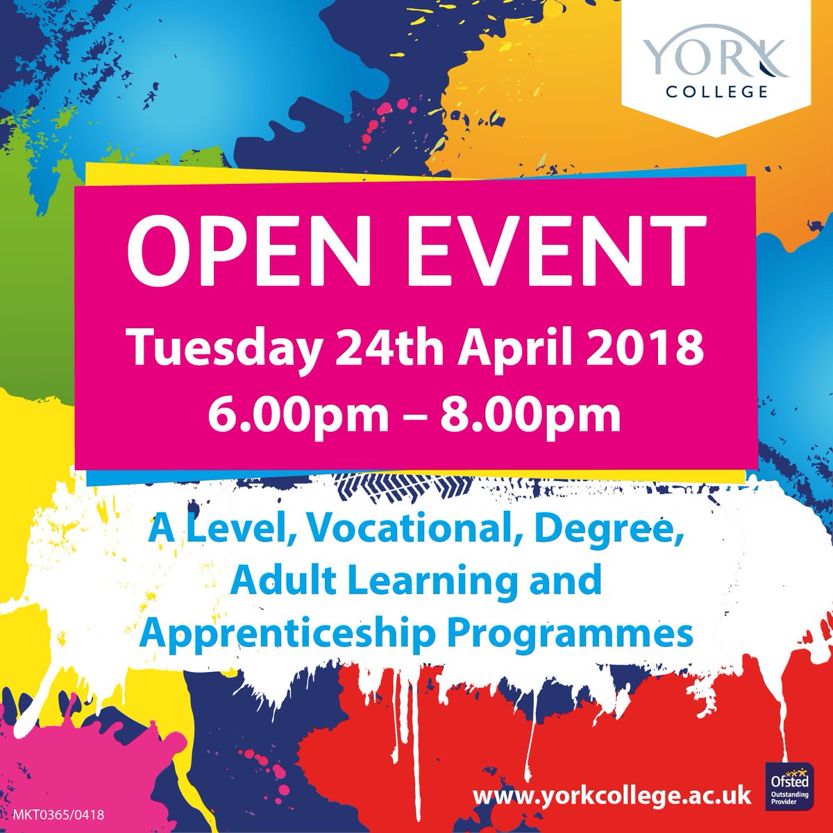 Our next Open Event is on Tuesday, 24th of April from 6.00pm - 8.00pm 🏫

Meet our tutors, find out about our courses and learn about our outstanding facilities, there is no need to book, just turn upon the night.

Find our Facebook event here: facebook.com/events/1562619…