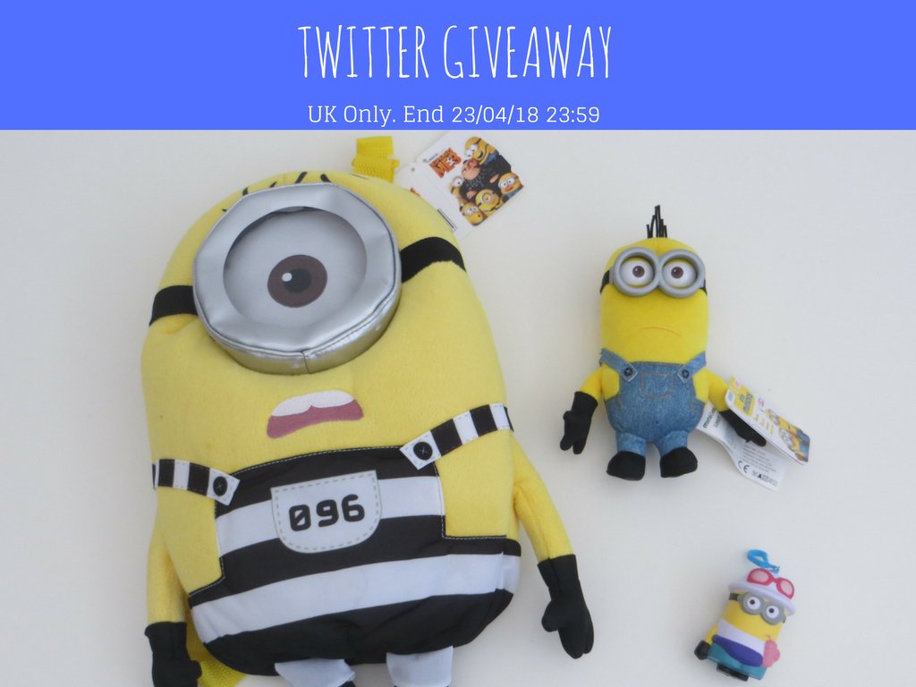 DM 3 Twitter Giveaway  
1. Follow <a href="/etspeaksfrom/">ET Speaks From Home (Eileen Teo)</a>  
2. RT this tweet to #win Despicable Me Plush backpack, soft toy &amp; keychain
Ends 23/04 23:59 UK Only #FreebieFriday