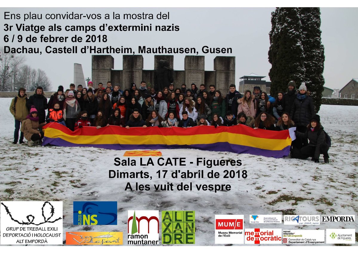 sealtemporda's tweet image. Entre poema i poema us emplacem a l'acte de retorn del viatge als camps d'extermini nazis per part de l'alumnat de la comarca #ProfessoratHistòria @catmemoria @ensenyamentcat @xarxaCb @museuexili @xtec #DEMD sites.google.com/a/xtec.cat/exi…