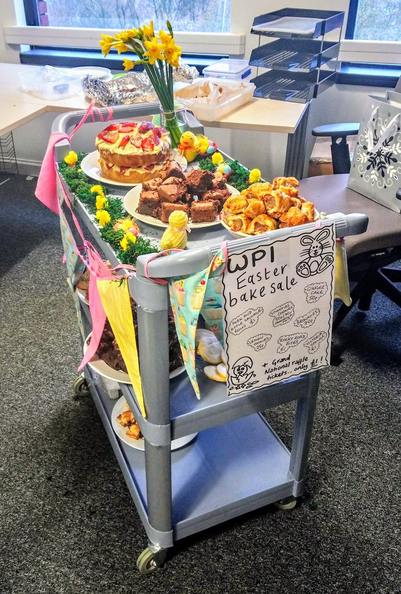 The WPI cake trolley is on the move today around the #bristol <a href="/irwinmitchell/">Irwin Mitchell</a> office! Raising funds for our #COTY2018 @otrbristol #charity #fundraising #caketrolley <a href="/IsabelleSelley/">Isabelle Selley💙</a> <a href="/ginnychalmers/">Virginia Chalmers</a> @IMAsbestos
