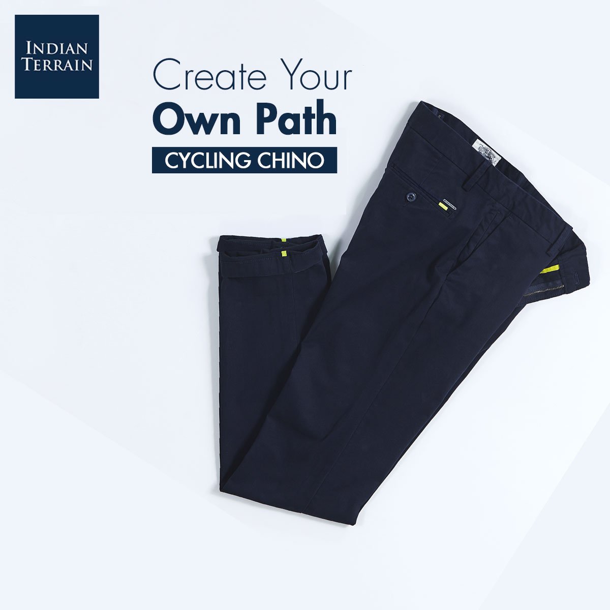 1ndianTerrain's tweet photo. Our Cycling Chinos have reflector tape, a hidden pocket for your handkerchief, and a cross pocket. Create your own path on your terms and #Terrain
#TerrainMen #WeekendTerrain #Terrain #IndianTerrain https://t.co/sfzoATH0z3