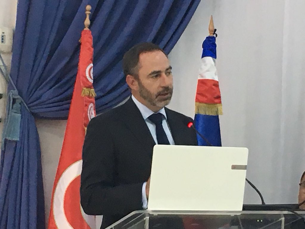 PBergaminiEU's tweet photo. ๐น๐ณ๐ช๐บ๐ซ๐ท A lโ#ENA-Tunis, sรฉminaire dโexperts sur le gel des avoirs terroristes, 12-13 avril. Avec le Prรฉsident de la Commission Nationale de Lutte contre le Terrorisme #CNLCT Hedi Mekni, @O_Poivre_dArvor & Diego Zorilla #UN #EU #Tunisie #CTMENA โถ๏ธ https://t.co/1TwfkUTq38 https://t.co/TdzwBdQ57V