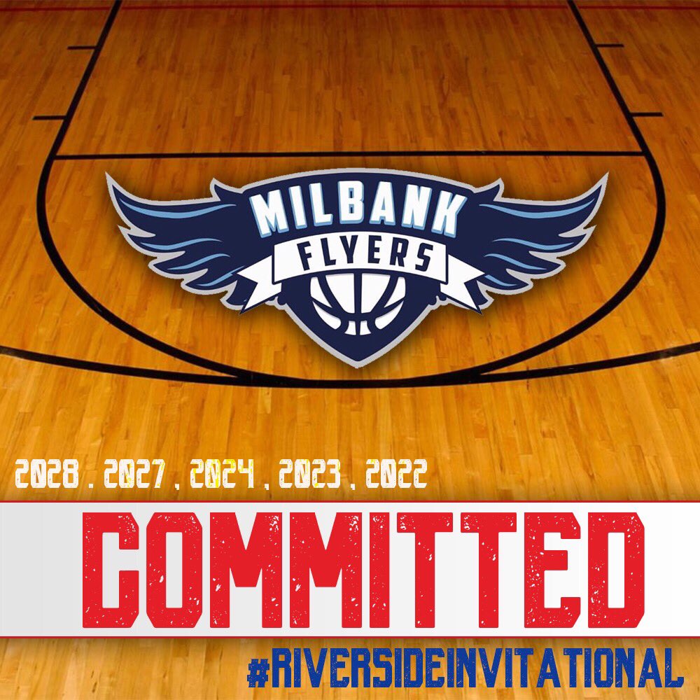 RiversideInvite's tweet photo. The @milbank_flyers have committed to the #RiversideInvitational! Stay tuned for more announcements. 🗣 https://t.co/31wwV22gWB