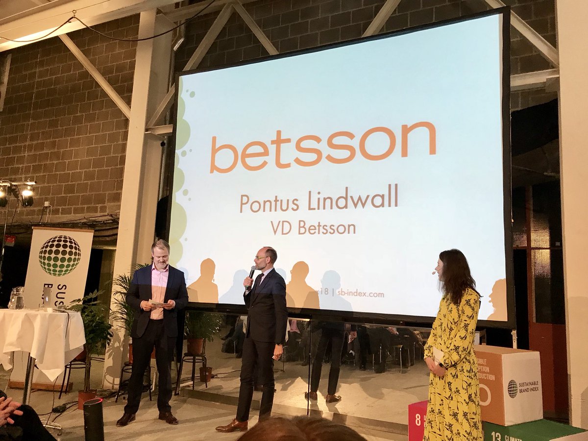 Dagens modigaste! VD på Betsson pratar om sista platsen i #sbindex18 <a href="/BetssonGroup/">Betsson Group</a>  De är dock klimatneutrala. Kanske borde kommunicera det lite tydligare?
