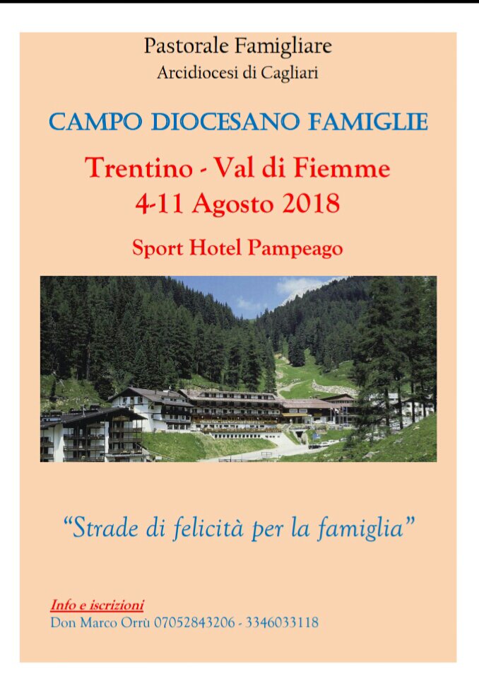 AndreaPacini1's tweet photo. #campofamigliediocesidicagliari2018 #esperienzedivita #Trentino https://t.co/wRNraZoP87
