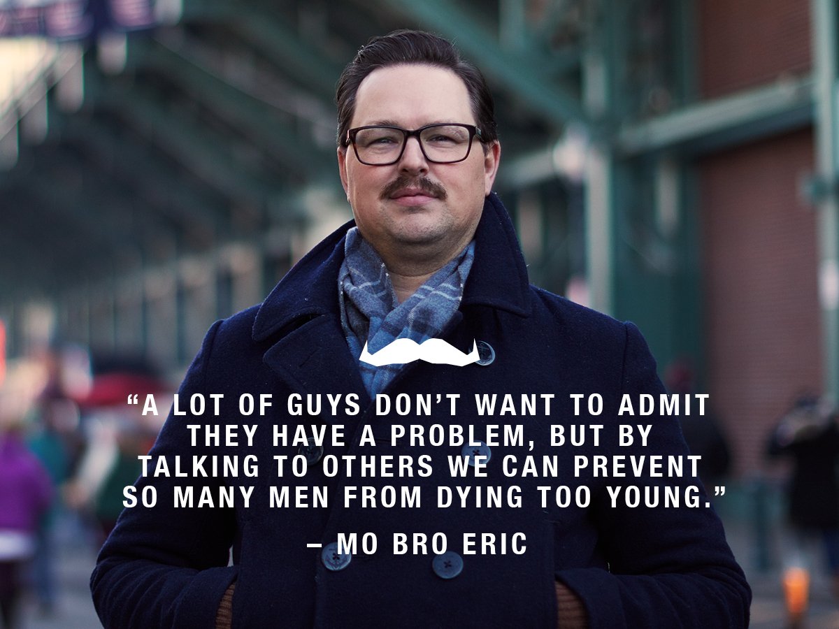 Movember's tweet photo. These days, 2 x testicular cancer survivor Eric is an
advocate for staying on top of his health, and reminding other men to do the same.
Get the lowdown on how to check your nuts at https://t.co/wQE4E9FIQR https://t.co/weJKelMLe5