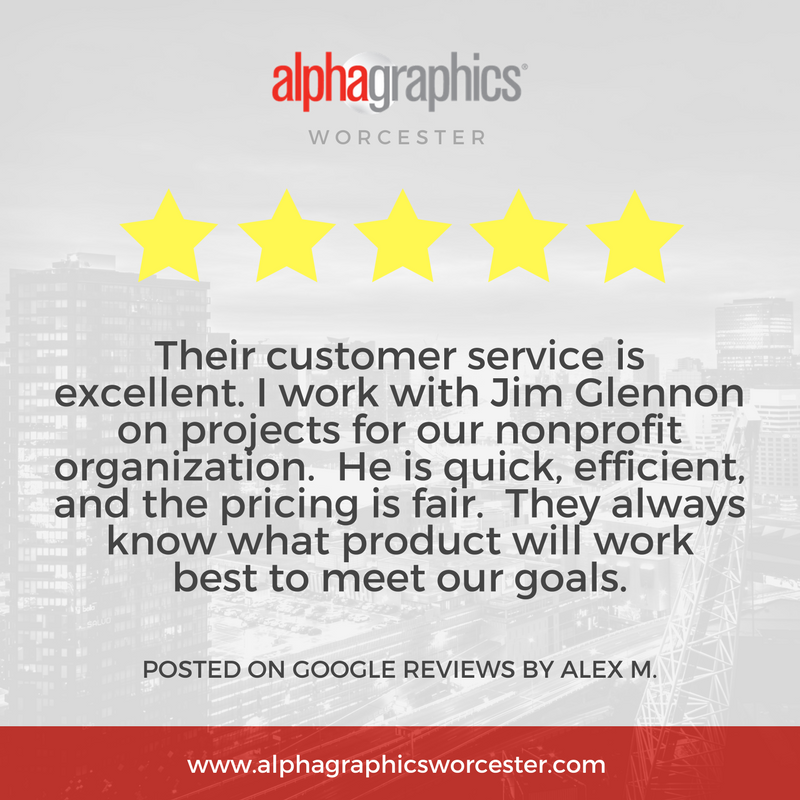 AlphagraphicsWM's tweet photo. Thank you for the 5 Star Rating on Google Reviews, Alex! #AlphaGraphicsWorcester https://t.co/Kk36s0ZppE