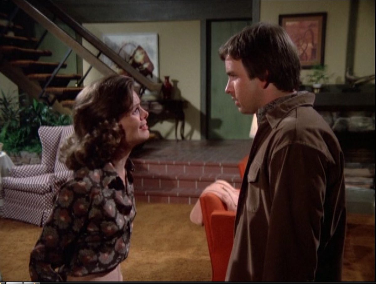 John Ritter and Carole Demas in the Mannix episode “Hardball” (1975) clearly trying to avoid the Brady kids