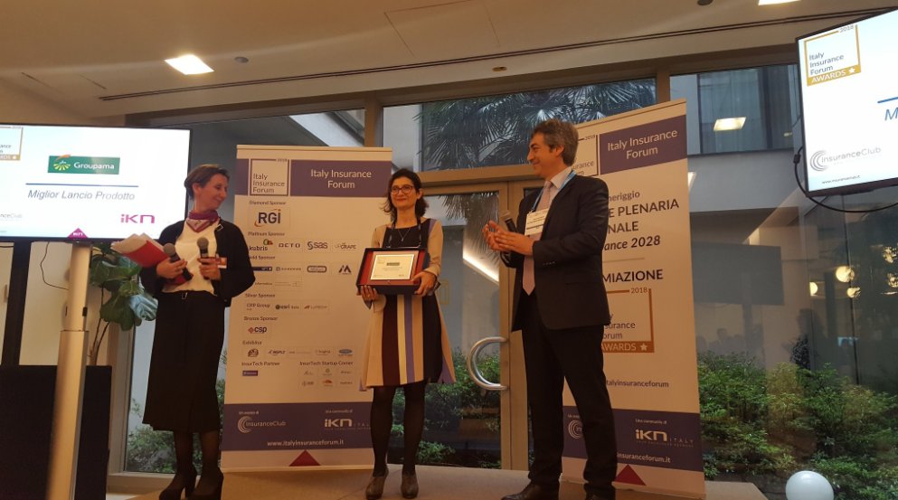 GroupamaIT's tweet image. #GroupamaAssicurazioni vince il premio Italy Insurance Awards 2018 nella categoria Miglior Lancio Prodotto con #MyProtection. Ieri a Milano la premiazione delle idee più smart e innovative all’#italyinsuranceforum @InsuranceClubIT