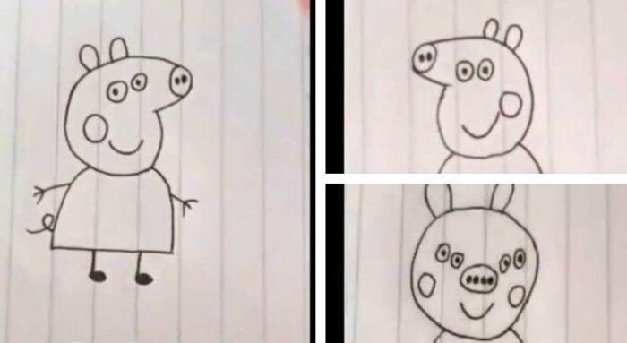 geethapaperart's tweet photo. Who did this ??? I canโt stop laughing.. oh my sides #poorpeppa https://t.co/ez132IHoKj
