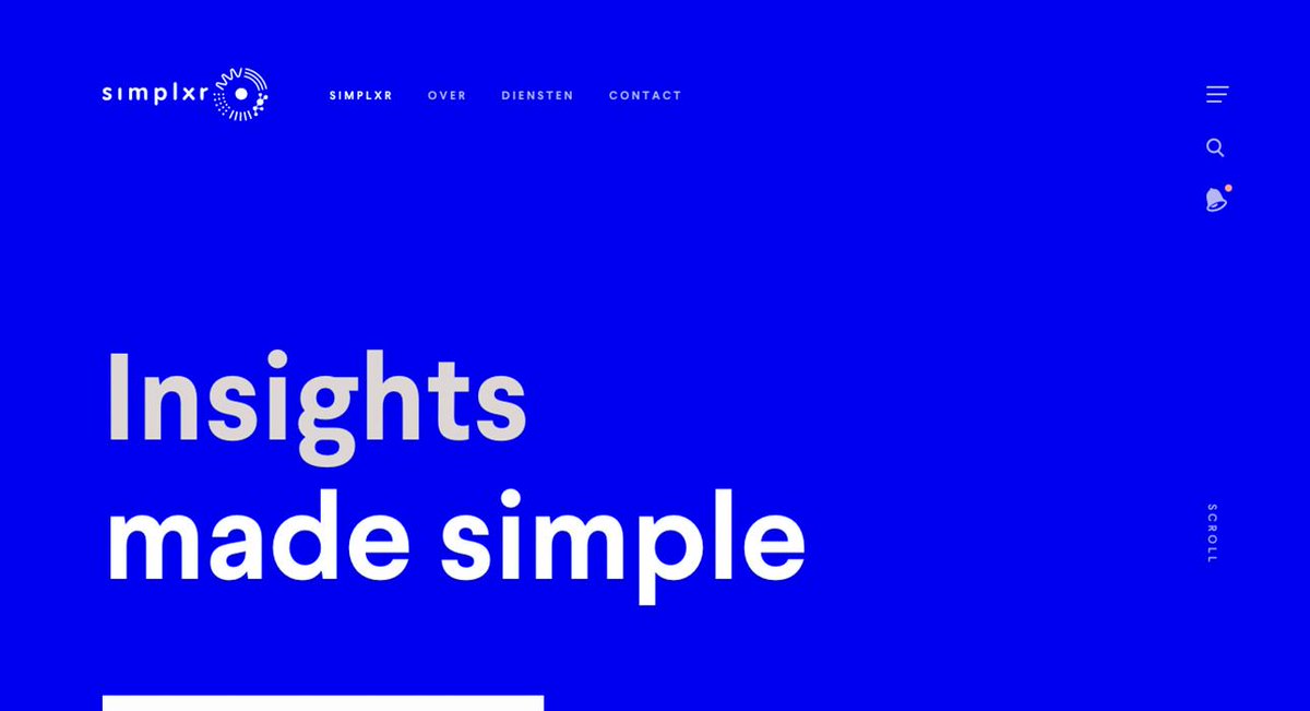 Awwwards : simplxr website  bit.ly/2ImspuG

#web #webdesign #ui #ux 

Je cherche un emploi et des missions #freelance en #graphisme en ce moment, visionnez mon CV : bit.ly/2GuNkhR