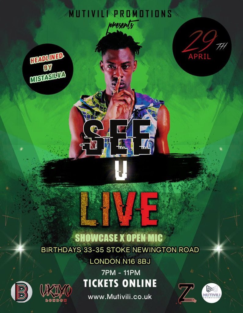 MutiviliPromo's tweet photo. M U T I V I L I    P R O M O T I O N S

P R E S E N T S....

▪️🔋 S E E   U   L I V E   🔋▪️

29th April @_Birthdays 

H O S T E D  B Y  @DranceOnline 

H E A D L I N E  A C T  @MistaSilvaF2D 

▪️🔋 https://t.co/qm8D5ZALLq 🔋▪️ https://t.co/IkWnX181i9