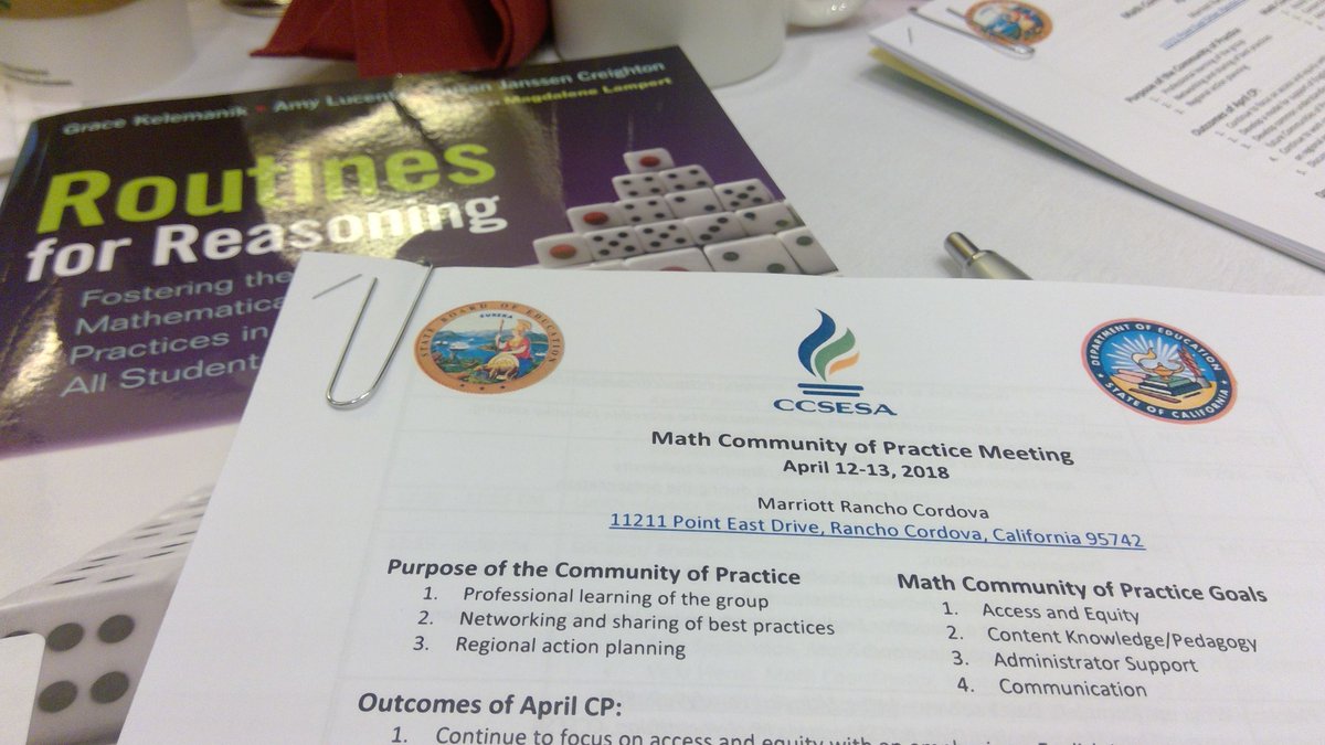 mavenofmath's tweet photo. Love learning with my @CCSESA friends today. Continuing our focus on Routines for Reasoning by the amazing @GraceKelemanik! #mathcommprac @drocha24 @dhabecker @mremathteacher https://t.co/gRncjeiZ9t