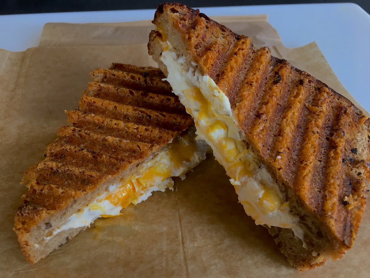 We love our parmesan crusted grilled cheese  for #NationalGrilledCheese Day! @donnaydairy #hookscheddar <a href="/sartoricheese/">Sartori Cheese</a> <a href="/DeRushaJ/">Jason DeRusha</a> <a href="/foodandwine/">Food & Wine</a>