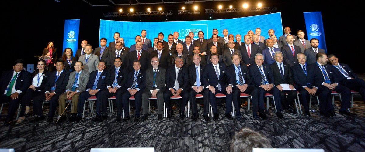 A_SuarezDoreski's tweet photo. Se desarrolla en Buenos Aires el #CongresoConmebol con presencia del nuevo Presidente de @fbf_oficial, @_CESAR_SALINAS, acompañado por Freddy Téllez y Marco Rodríguez. https://t.co/F0PdJporQb