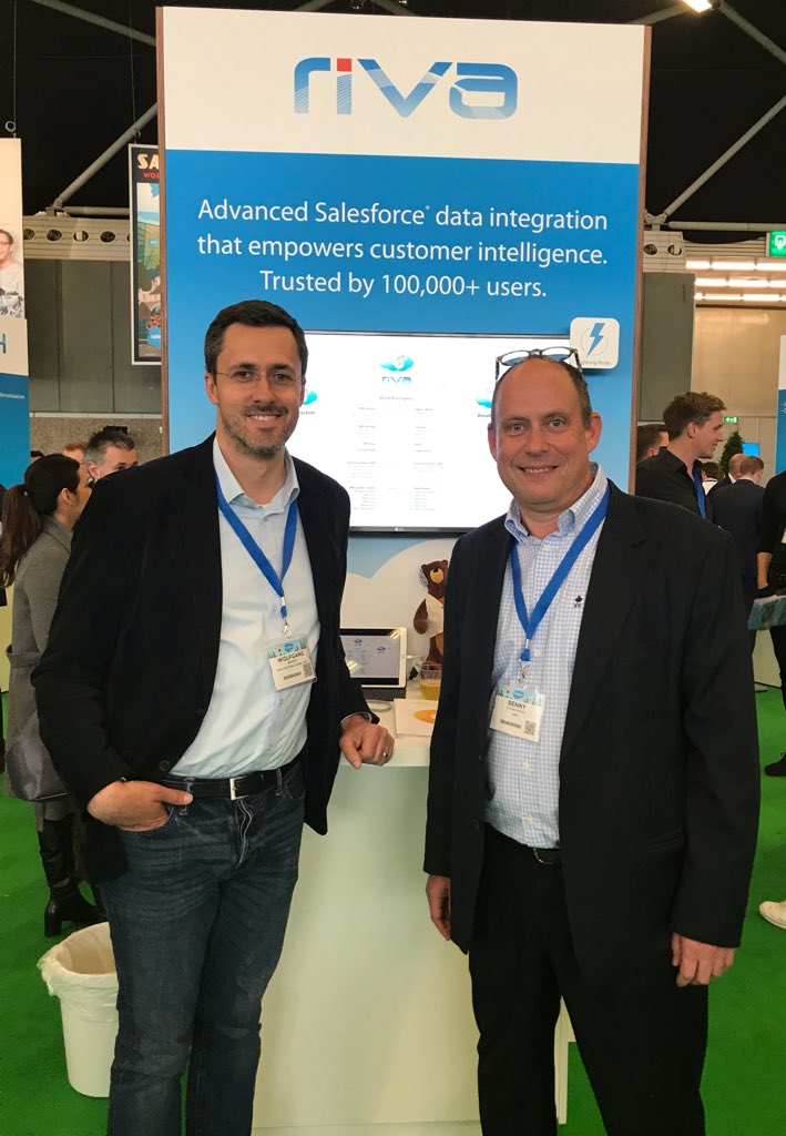 Great to meet our Riva partner @absi_nv at #SalesforceTour in #Amsterdam.