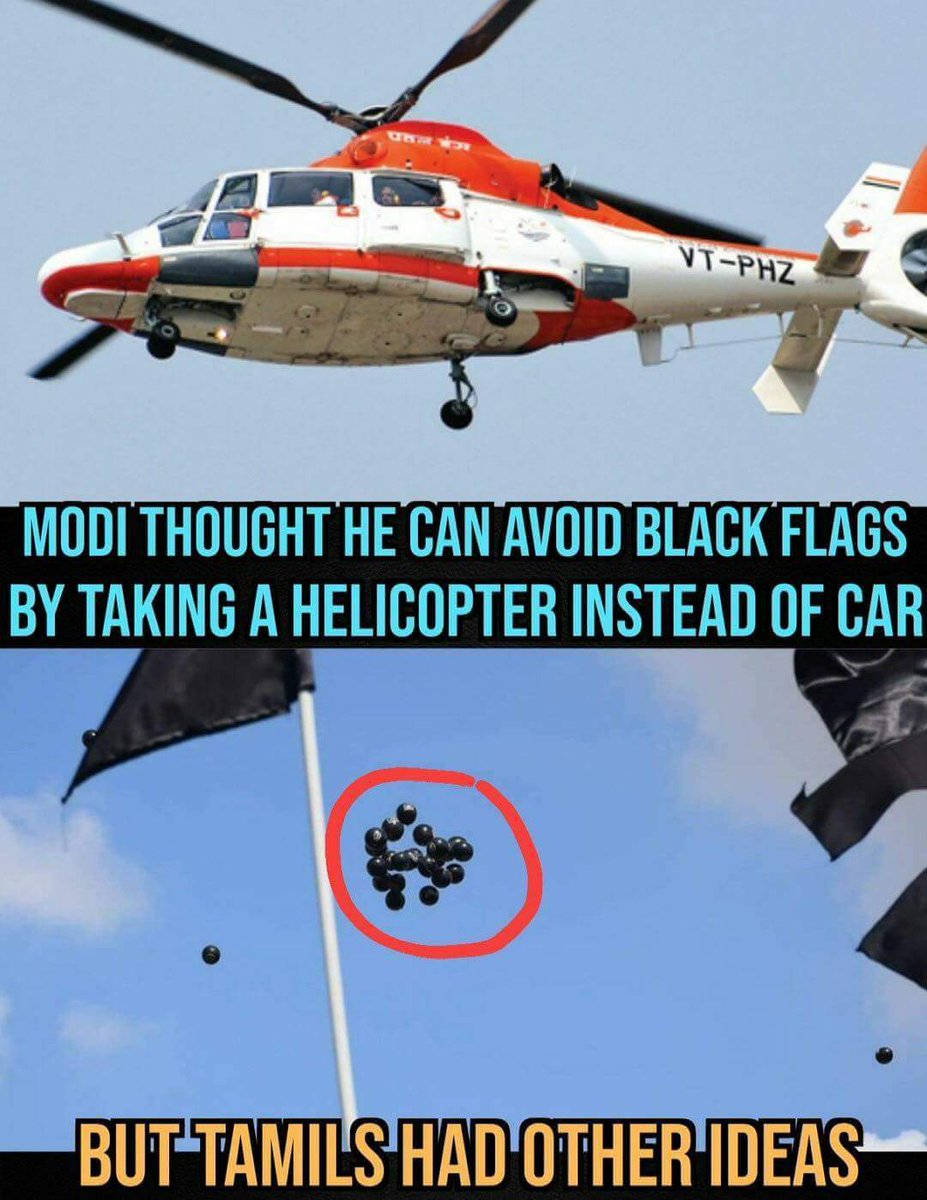 CBN_ARMY's tweet photo. Modi chucked the Road Show due to Heavy Protests & Took the Helicopter but South Indians are Smart ...
They Replaced Black Flags with Black Balloons
🤣🤣
#GoBackModi
#FailedModiFakeFast https://t.co/kAVgXWH5j8