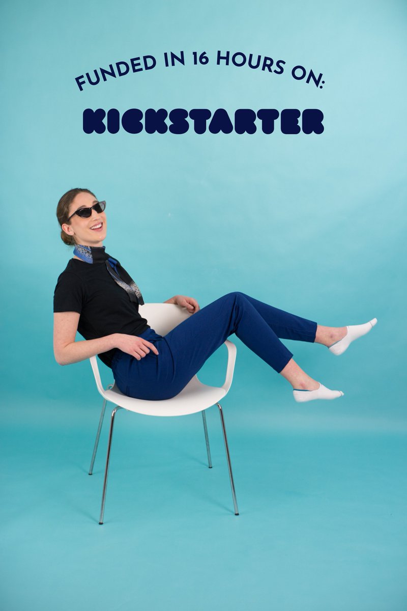 Funded in 16 hours! Very proud! 
#kickstarter #funded #solosocks #socks #noshows #summersocks