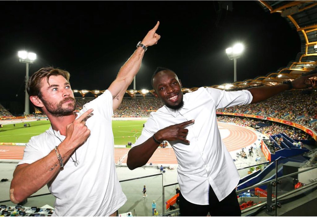 Usain St. Leo Bolt (@usainbolt) on Twitter photo The god of Thunder & Lightning Bolt.
Thunder & Bolt
Real Thor & Real Flash
<a href="/chrishemsworth/">Chris Hemsworth</a> <a href="/Avengers/">© Avengers</a> #Thor #infinityWar The god of Thunder & Lightning Bolt.
Thunder & Bolt
Real Thor & Real Flash
<a href="/chrishemsworth/">Chris Hemsworth</a> <a href="/Avengers/">© Avengers</a> #Thor #infinityWar