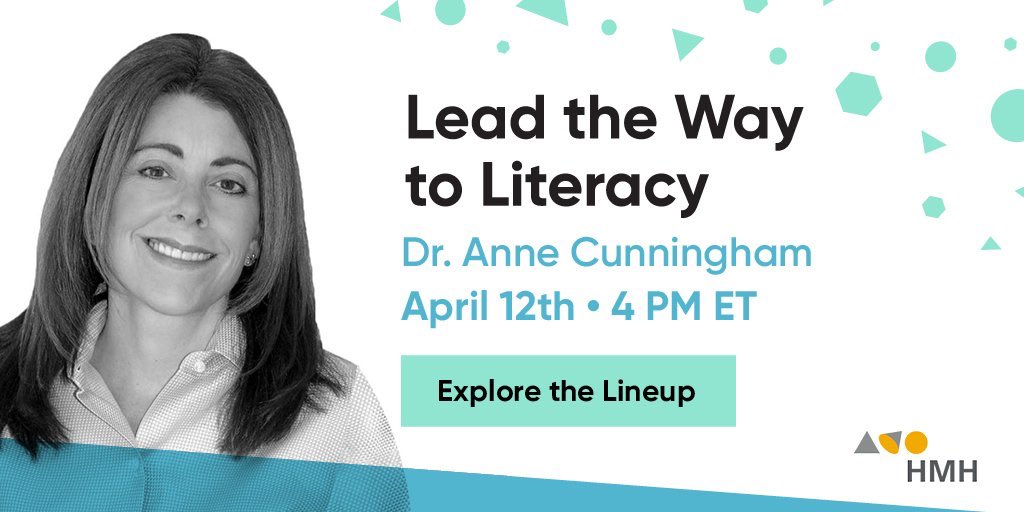 RBeckHMH's tweet photo. Tune in live or on demand for Dr. Anne Cunningham's #Lead2Literacy webinar on building home-school literacy partnerships.  https://t.co/oH2FSe44X4 https://t.co/nrJNZSQ173