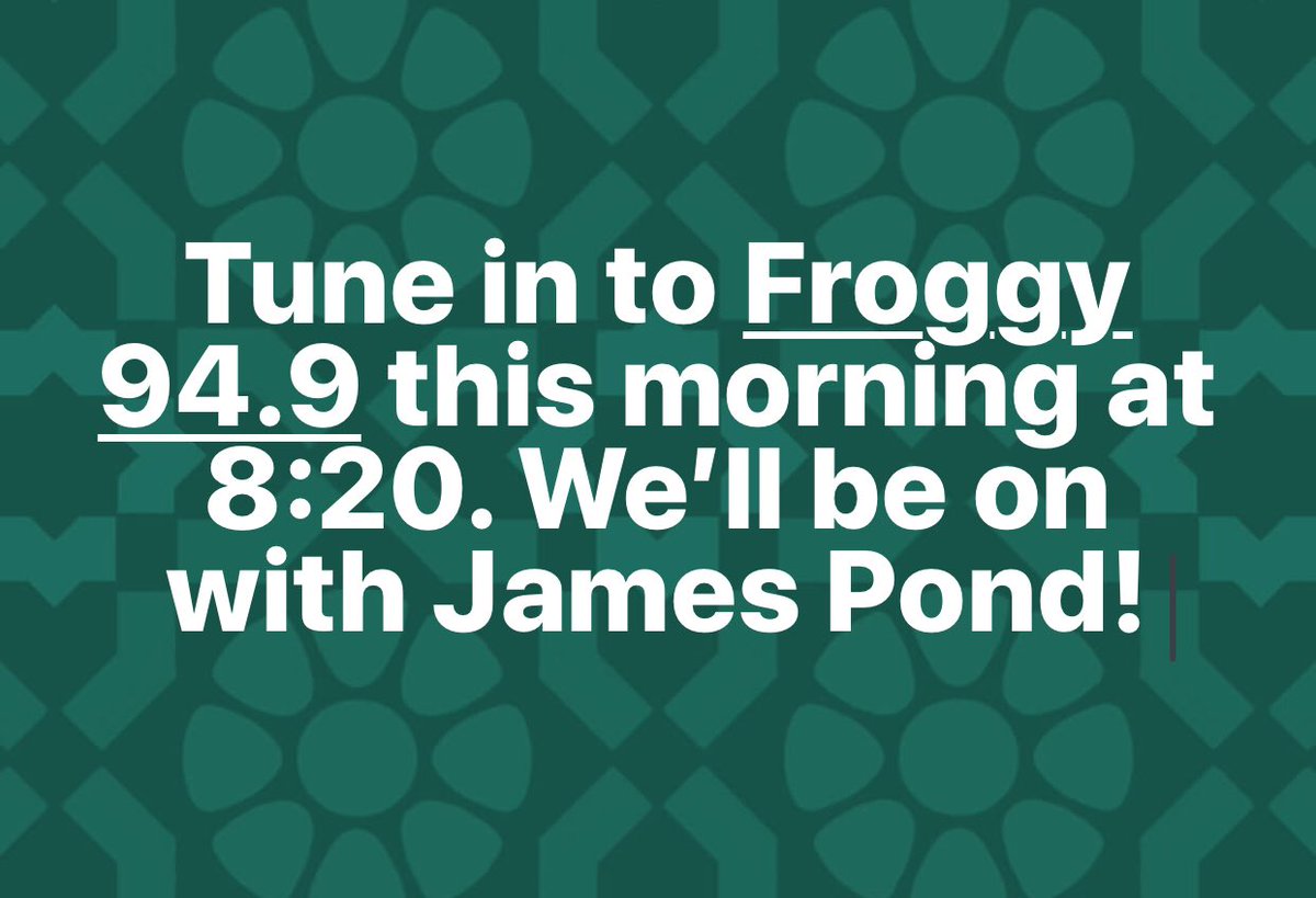 BlendedReality3's tweet photo. Listen in on @Froggy94point9 to catch us hanging with James Pond! https://t.co/tUk4cJn8dV