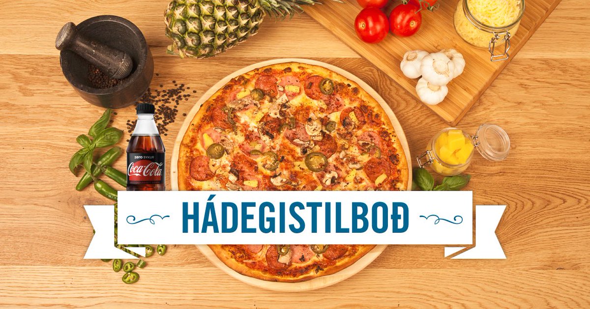 Pizzu í prófalestrinum? Hádegistilboð Domino‘s gilda alla daga frá kl. 11-16. Lítil pizza af matseðli og 0,5l gos á 1.000 kr.- og miðstærð af pizzu og 0,5l gos á 1.500 kr.- ef þú sækir!