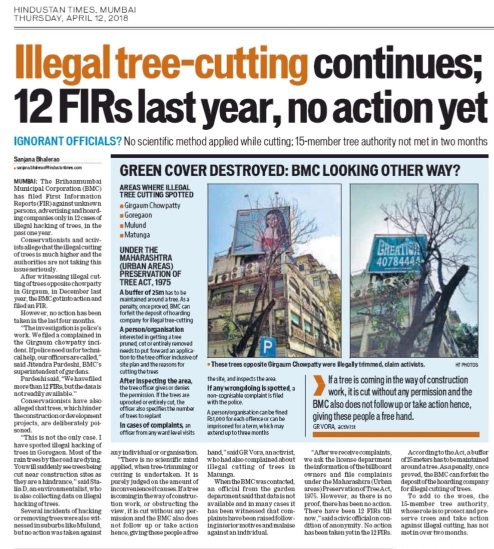 ketan83's tweet image. Illegal tree cutting continues in the city but no action taken... Our Government &amp;amp; BMC talks about environment conservation &amp;amp; look at the reality. #SaveTrees #SaveMumbai @deespeak @RandeepHooda @BittuSahgal @aliaa08 @Sanjana_04 @linahOlinah @ChatterjeeBadri @HTMumbai @htTweets