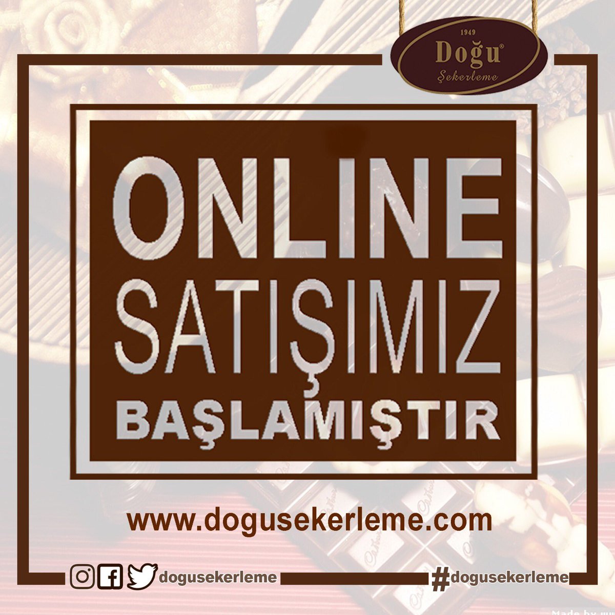 Türkiye’nin heryerine ürünlerimiz bir tıkla artık kapınızda ! dogusekerleme.com adresimizden sipariş verebilirsiniz. 🎁