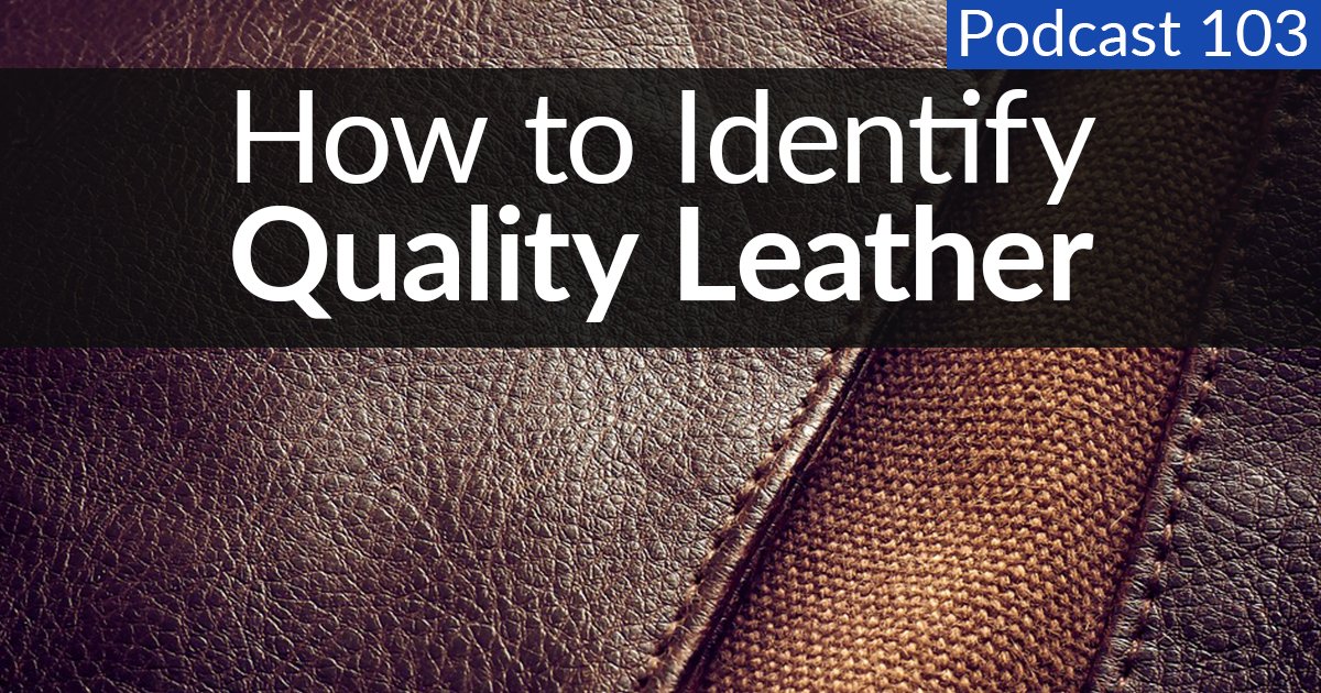 In order to know if you’re getting a good deal, you need to know what you’re looking for. realmenrealstyle.com/identify-quali…