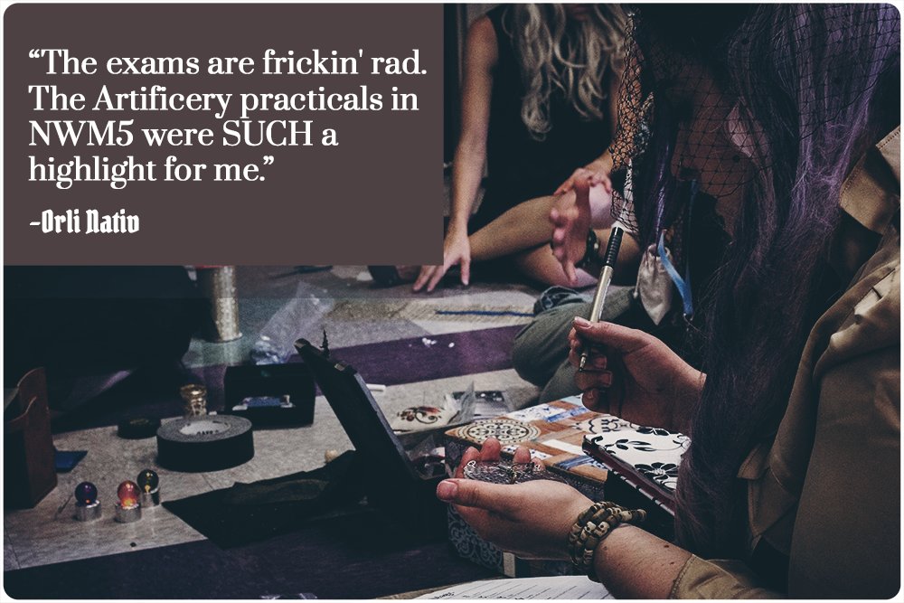 Unsure about attending New World Magischola Semester Two, because of the exams? We take measures to make each exam fun--they are completely opt-in (like everything at our games) and designed to be creative LARP mods for you to enjoy.