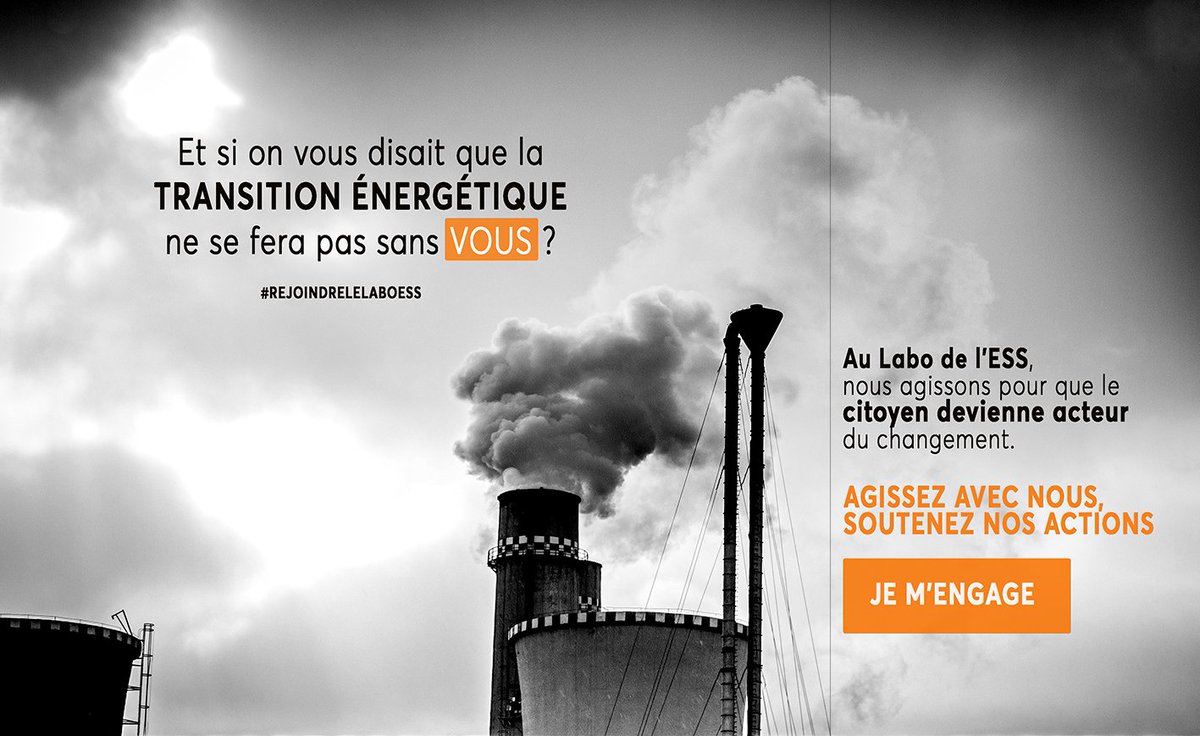 lelabo_ess's tweet photo. Au Labo de l’ESS, nous agissons pour que le #citoyen devienne acteur de la #transitionénergétique et cette semaine, on vous parle des #solutions apportées par des #initiatives de terrain! > https://t.co/DKZrVuUR82 
Pour #RejoindreLeLaboESS > https://t.co/ArDPw26fuK A bientôt ! https://t.co/5rGxjJXyQT