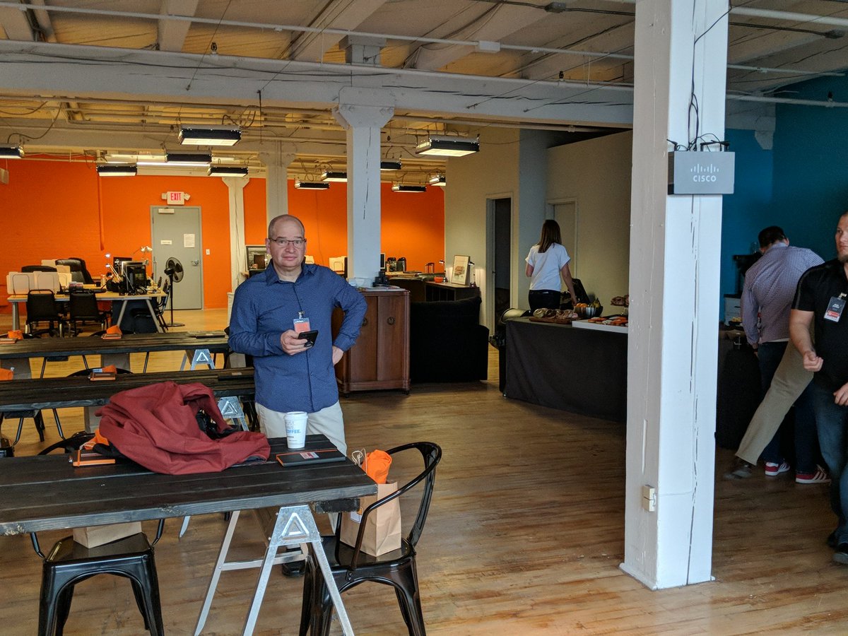 mcbeev's tweet photo. Big day today at the #Kentico US Partner Summit, hosted by our friends from @thundertech. Their space is amazing. https://t.co/A52QBj9RUX