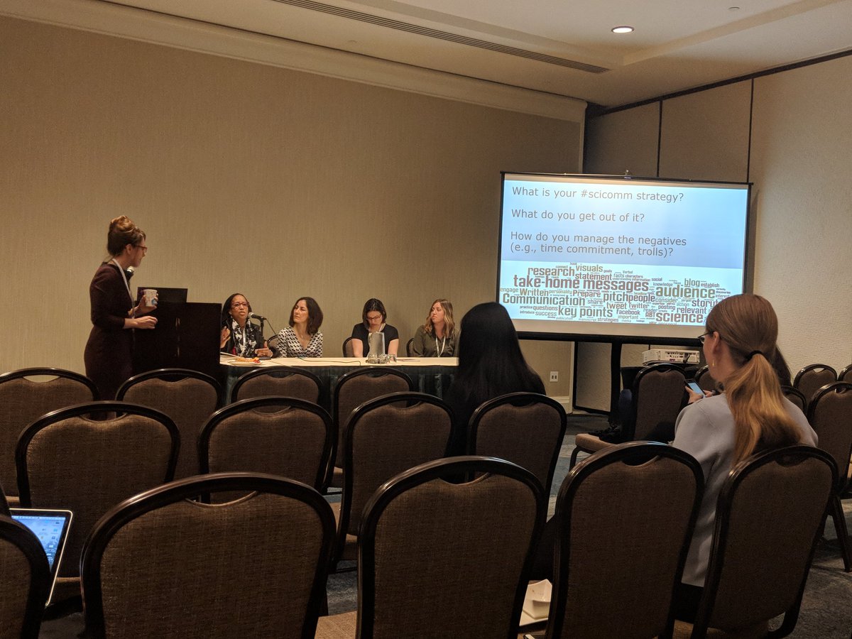 drmiriamc's tweet photo. Excellent panel discussion on effectively communicating our science and becoming thought leaders in our field. @BehavioralMed #SBM2018 #SBM #extendingourreach https://t.co/PrcJaod3pJ