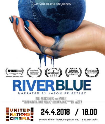 UNRIC_SE's tweet photo. Gearing up for our next @CineONU - #FNbio with discussion &amp; debate in #Stockholm, 24 April 18h00 @Filminstitutet! How can the fashion industry become more sustainable? Can fashion save the planet? asks @RiverBlueMovie!

REGISTER HERE: https://t.co/1qgEUkKSqK - and hey, it's free! https://t.co/VBJYjQqs9N